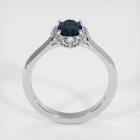 1.07 Ct. Greenish Blue Sapphire Ring, 14K White Gold 2