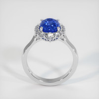 3.12 Ct. Sapphire Ring, 18K White Gold 3