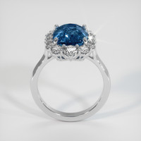 5.00 Ct. Bi Color Sapphire Ring, 18K White Gold 3