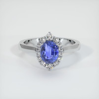 1.92 Ct. Color Change Sapphire Ring, 18K White Gold 1
