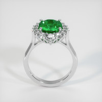 2.95 Ct. Emerald Ring, 18K White Gold 3