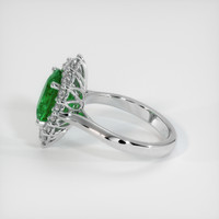 2.95 Ct. Emerald Ring, 18K White Gold 4