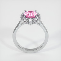 2.09 Ct. Pink Sapphire Ring, 18K White Gold 3