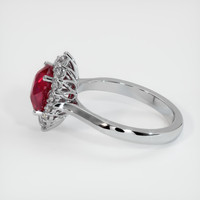 2.76 Ct. Ruby Ring, 18K White Gold 4