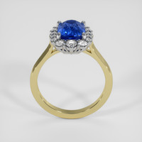 2.37 Ct. Blue Sapphire Ring, 14K White & Yellow 3