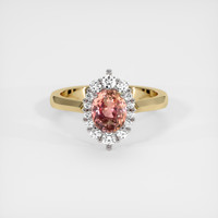 1.35 Ct. Sapphire Ring, 18K White & Yellow 1