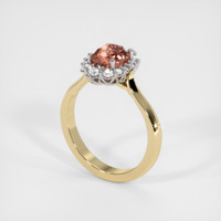 1.35 Ct. Sapphire Ring, 18K White & Yellow 2
