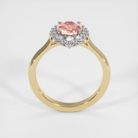 1.18 Ct. Padparadscha Sapphire Ring, 18K White & Yellow 3