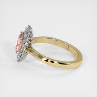 1.18 Ct. Padparadscha Sapphire Ring, 18K White & Yellow 4
