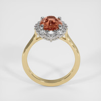 2.00 Ct. Padparadscha Sapphire Ring, 18K White & Yellow 3
