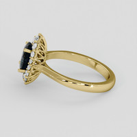 1.58 Ct. Bluish Green Sapphire Ring, 10K Yellow Gold 4