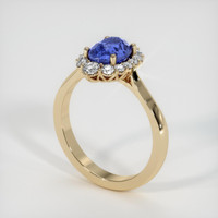 1.92 Ct. Color Change Sapphire Ring, 14K Yellow Gold 2