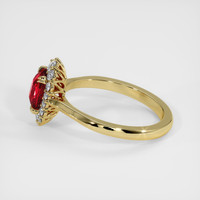 1.56 Ct. Ruby Ring, 14K Yellow Gold 4