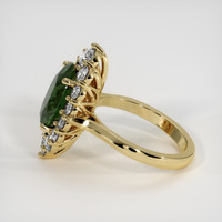5.21 Ct. Green Sapphire Ring, 14K Yellow Gold 4