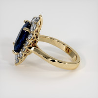 6.15 Ct. Blue Sapphire Ring, 14K Yellow Gold 4