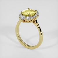 2.83 Ct. Yellow Sapphire Ring, 14K Yellow Gold 2