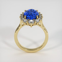 5.82 Ct. Blue Sapphire Ring, 14K Yellow Gold 3