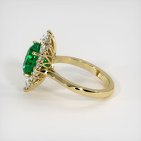 3.71 Ct. Emerald Ring, 18K Yellow Gold 4