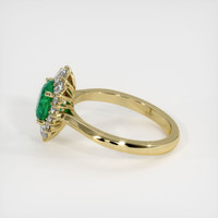 1.23 Ct. Emerald Ring, 18K Yellow Gold 4