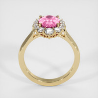 2.09 Ct. Pink Sapphire Ring, 18K Yellow Gold 3