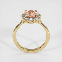 2.12 Ct. Padparadscha Sapphire Ring, 18K Yellow Gold 3