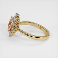 2.12 Ct. Padparadscha Sapphire Ring, 18K Yellow Gold 4
