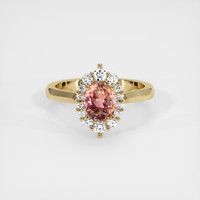 1.35 Ct. Sapphire Ring, 18K Yellow Gold 1