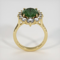 5.21 Ct. Green Sapphire Ring, 18K Yellow Gold 3