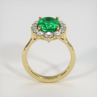 3.03 Ct. Emerald Ring, 18K Yellow Gold 3