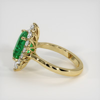 3.03 Ct. Emerald Ring, 18K Yellow Gold 4