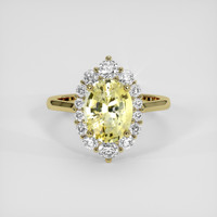 2.83 Ct. Yellow Sapphire Ring, 18K Yellow Gold 1