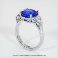 6.09 Ct. Sapphire Ring, Platinum 950 2