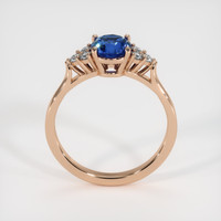 1.59 Ct. Blue Sapphire Ring, 18K Rose Gold 3