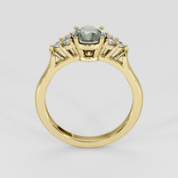 1.05 Ct. Green Sapphire Ring, 14K Yellow Gold 3