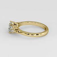 1.05 Ct. Green Sapphire Ring, 18K Yellow Gold 4