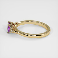 0.58 Ct. Sapphire Ring, 18K Yellow Gold 4