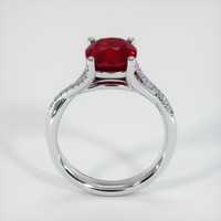 3.36 Ct. Ruby Ring, Platinum 950 3