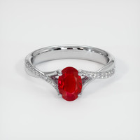 1.02 Ct. Ruby Ring, Platinum 950 1