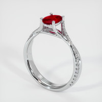 1.02 Ct. Ruby Ring, Platinum 950 2