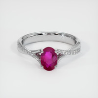 0.88 Ct. Ruby Ring, Platinum 950 1