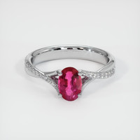 0.88 Ct. Ruby Ring, Platinum 950 1