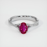 0.97 Ct. Ruby Ring, Platinum 950 1