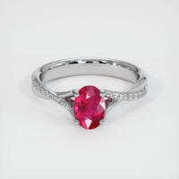 1.08 Ct. Ruby Ring, Platinum 950 1