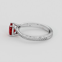 1.15 Ct. Ruby Ring, Platinum 950 4
