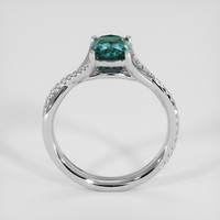 1.36 Ct. Bluish Green Sapphire Ring, Platinum 950 3