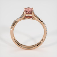 1.22 Ct. Padparadscha Sapphire Ring, 14K Rose Gold 3