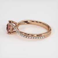 1.22 Ct. Padparadscha Sapphire Ring, 14K Rose Gold 4