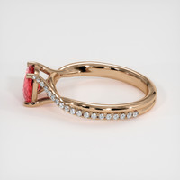 1.52 Ct. Padparadscha Sapphire Ring, 14K Rose Gold 4