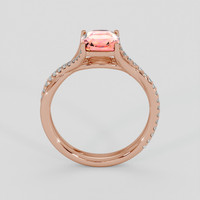1.63 Ct. Padparadscha Sapphire Ring, 14K Rose Gold 3