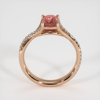1.60 Ct. Padparadscha Sapphire Ring, 14K Rose Gold 3
